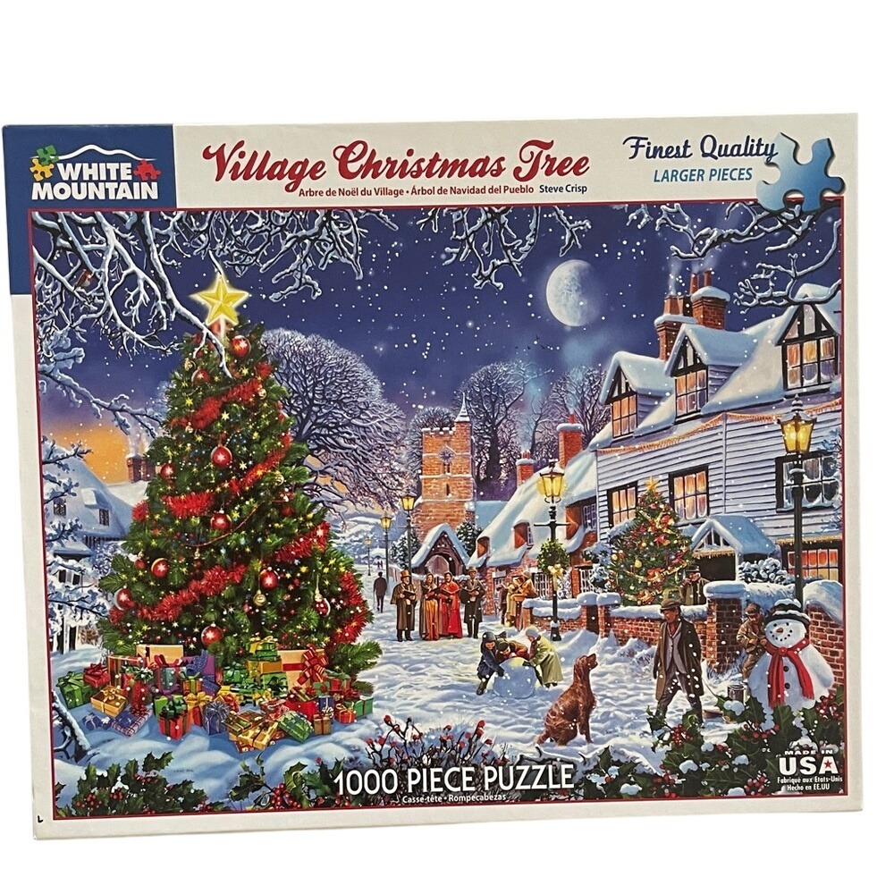 White Mountain‎ Village Christmas Tree 1000 Piece Puzzle